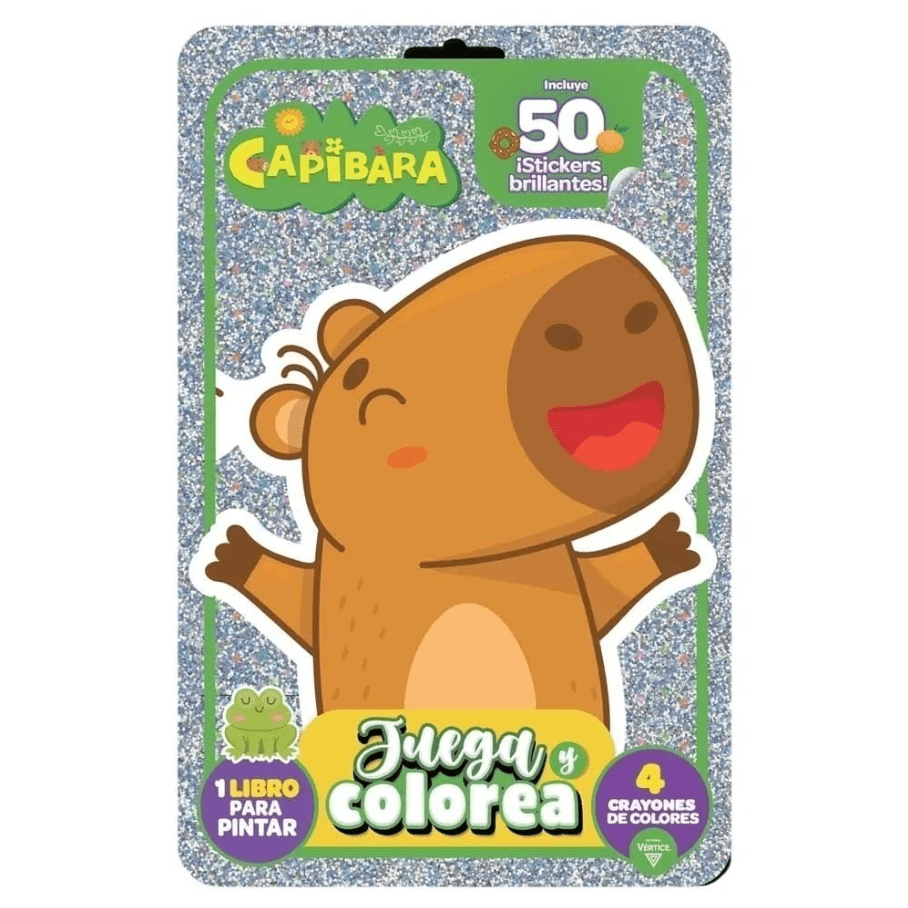 Juega y Colorea Capibara Vértice1