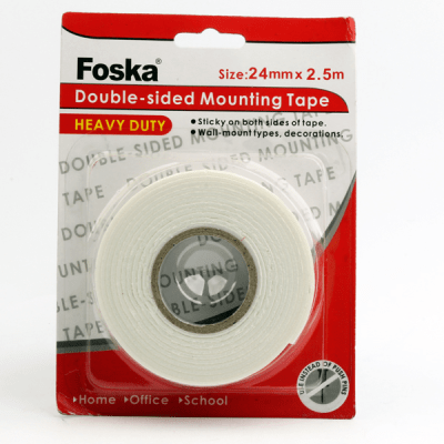 Cinta Doble Faz 24mm x 2,5m CT523 Foska