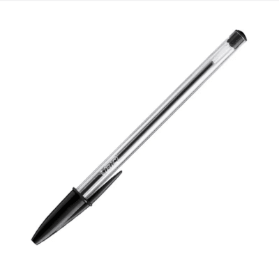 Bic Cristal 1.0mm Negra Punta media 50 und
