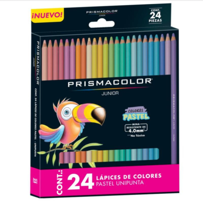 Lápices Colores Pastel 24 und Mina 4mm Prismacolor Jr
