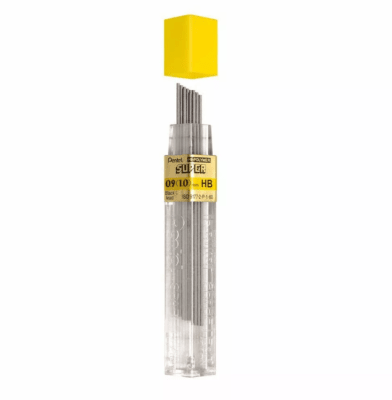 Tubo 12 Minas 0.9mm 2B Pentel