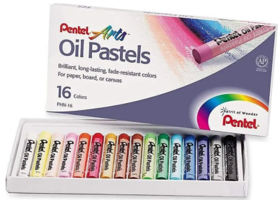 Set 16 Crayones Óleo Pastel Graso Pentel