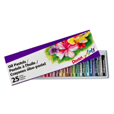 Set Crayones al Oleo Pastel Pentel Graso 25 Colores PENTEL