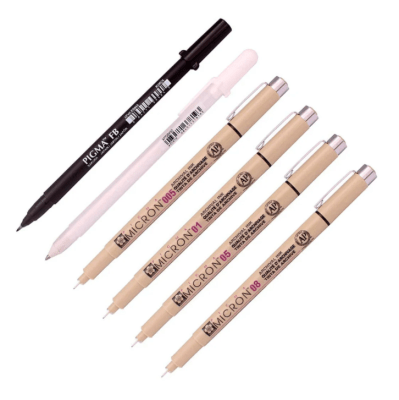 Set para Manga Tiralineas - Brish Pen y Gelly Sakura