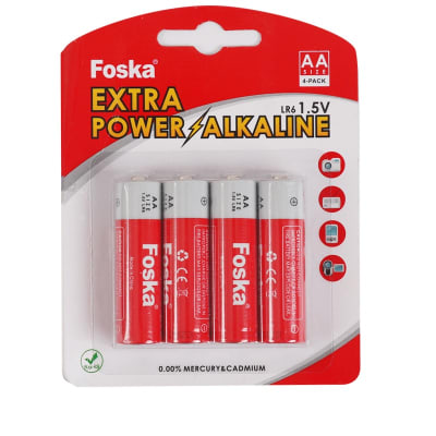 4 Pilas AA Alto Rendimiento EL9004-2 FOSKA