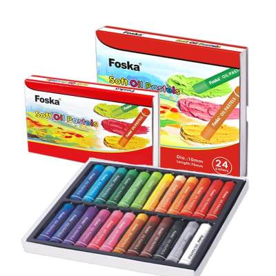 24 Pasteles al óleo suaves