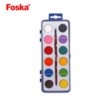 Acuarela 12 Colores con Pincel Foska1