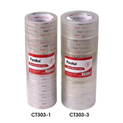 Cinta Embalaje Transparente 48mm x 50m CT303-1 Foska1