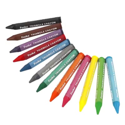 Crayones Triangulares 12 Colores SF3212 Foska1