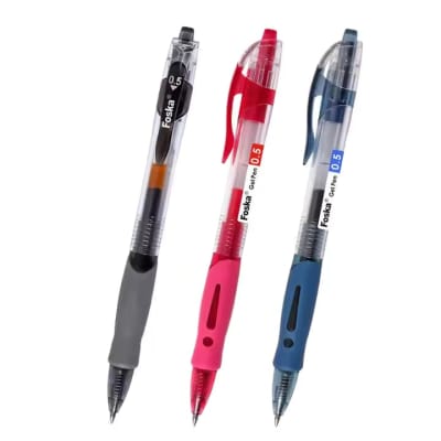 Lápiz Gel Retráctil Azul 0.5mm Foska1