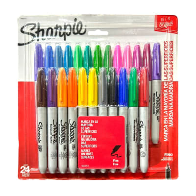 Set 24 Marcadores permantes punta fina SHARPIE