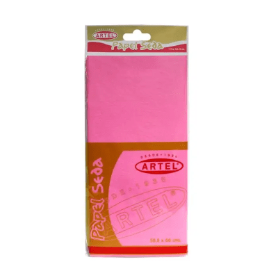 Papel Seda Rosado 50x66cm 10 und Artel1