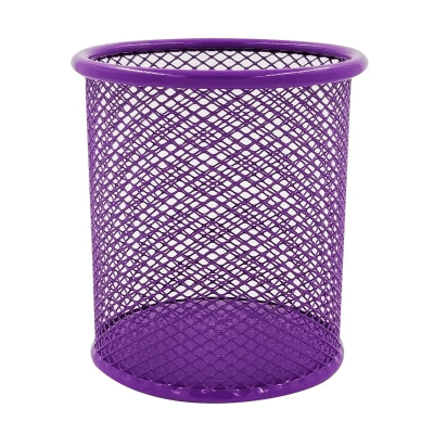 Portalápices Malla Morado 9x10 cm Foska
