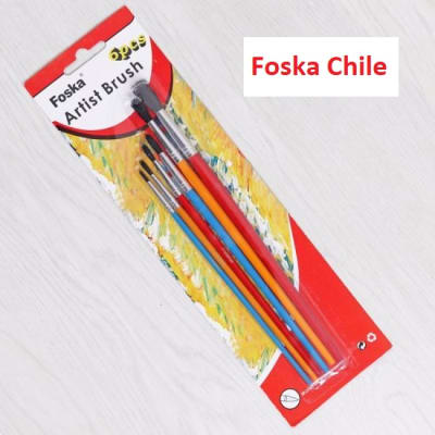 Set de 6 pinceles de fibra Foska2
