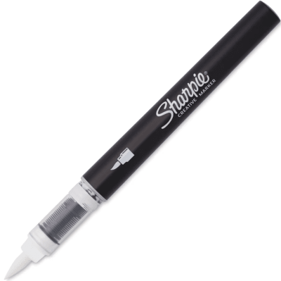 Marcador Acrílico Punta Pincel Blanco Sharpie