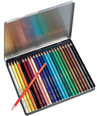 Set Lapices 24 Colores Stabilo Caja Metálica