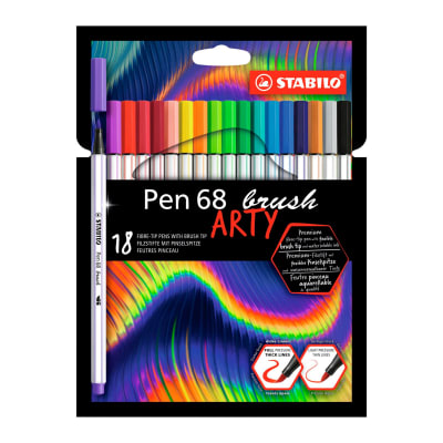 Set 18 Rotuladores Punta Pincel Pen 68 Brush Stabilo