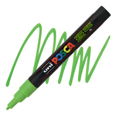 Marcador Acrílico Verde Manzana PC-3M 0.9-1.3mm Posca