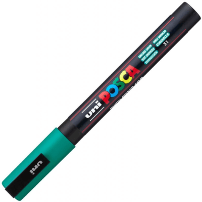 Marcador Acrílico Verde Esmeralda PC-3M 0.9-1.3mm Posca