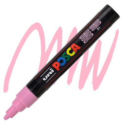 Marcador Acrílico Rosa Claro PC-5M 1.8-2.5mm Posca