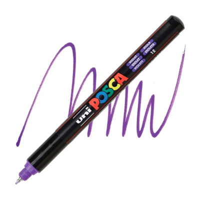 Marcador Acrílico Violeta PC-1MR Punta Extra Fina Posca