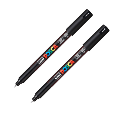 Marcador Acrílico Negro 1MR 0.7mm Posca