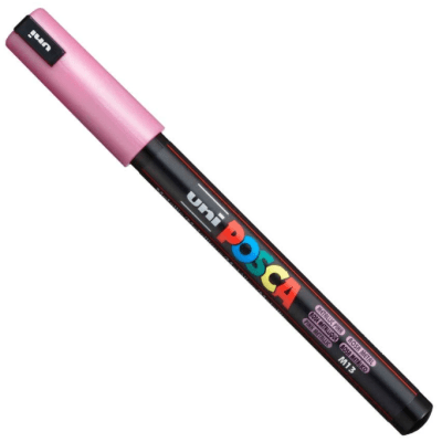 Marcador Acrílico Rosa Metálico PC-1MR Punta Extra Fina Posca