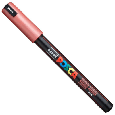 Marcador Acrílico Rojo Metálico 1MR 0.7mm Posca