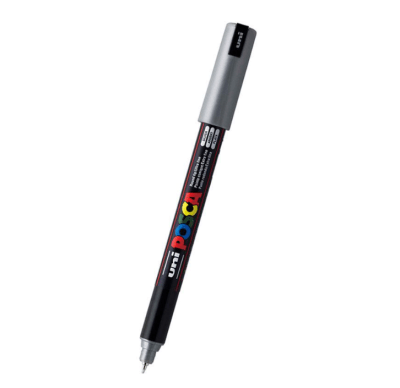 Marcador Acrílico Plateado 1MR 0.7mm Posca
