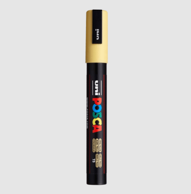 Marcador Acrílico Amarillo Pajizo PC-5M Posca Variante