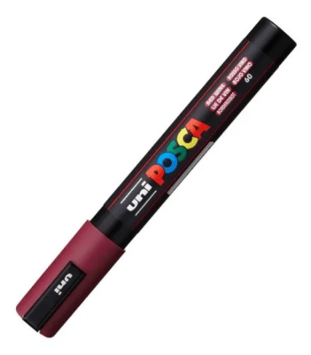 Marcador Acrílico Rojo Vino 5M 1.8-2.5mm Posca
