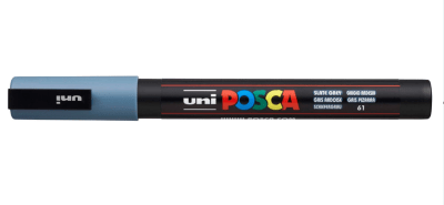 Marcador Acrílico Gris Pizarra PC-5M Punta Media Posca