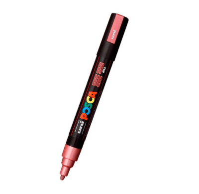 Marcador Acrílico Rojo Metálico 5M 1.8-2.5mm Posca
