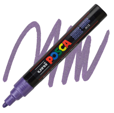 Marcador Acrílico Violeta Metálico PC-5M Punta Media Posca