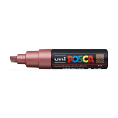 Marcador Acrílico Rojo Metálico PC-8K Punta Biselada Posca
