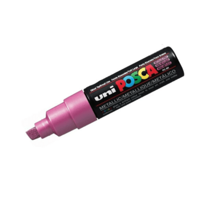 Marcador Acrílico Rosa Metálico PC-8K Punta Biselada Posca