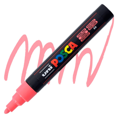 Marcador Acrílico Rosa Coral PC-5M 1.8-2.5mm Posca