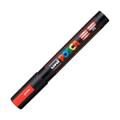 Marcador Acrílico Rojo Fluor 5M 1.8-2.5mm Posca