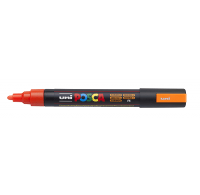 Marcador Acrílico Naranja Fluor 5M 1.8-2.5mm Posca