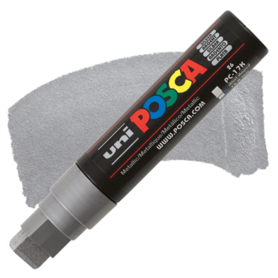 Marcador Acrílico Plateado PC-17K 15mm Posca