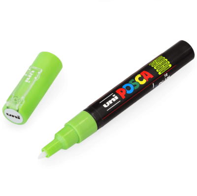 Marcador Acrílico Verde Manzana PC-1M 0.7mm Posca