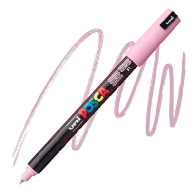 Marcador Acrílico Rosa Claro PC-1MR Punta Extra Fina Posca
