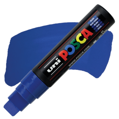 Marcador Acrílico Azul PC-17K Punta Rectangular XXL Posca