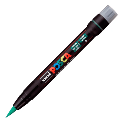Marcador Acrílico Pincel Verde  PCF-350 Posca