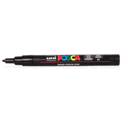 Marcador Acrílico Negro 3M 0.9-1.3mm Posca
