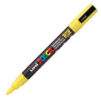 Marcador Acrílico Amarillo PC-3M 0.9-1.3mm Posca
