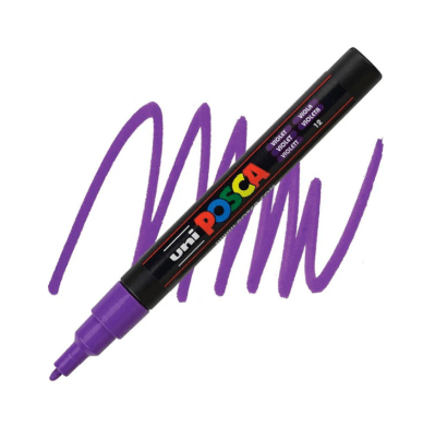 Marcador Acrílico Violeta PC-3M 0.9-1.3mm Posca