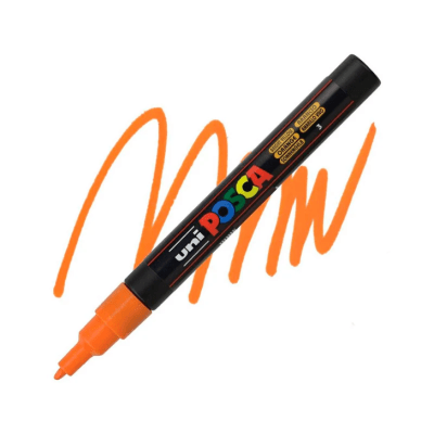 Marcador Acrílico Amarillo Brillante PC-3M Punta Fina Posca