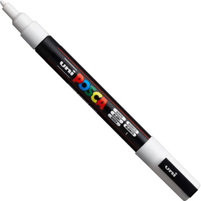 Marcador Acrílico Blanco PC-3M Punta Fina Posca