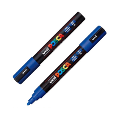 Marcador Acrílico Azul PC-5M Punta Media Posca
